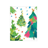Caspari Brushstroke Trees Gift Enclosure Cards - 4 Mini Cards & 4 Envelopes 9705ENC