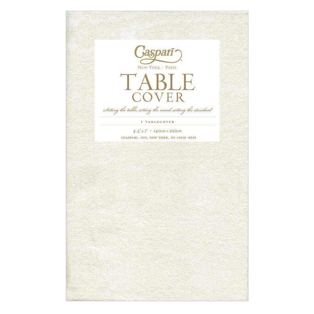 Caspari Moiré Paper Table Cover in Ivory - 1 Each 9717TCP