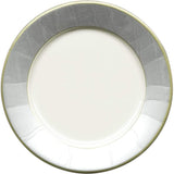 Caspari Moiré Paper Dinner Plates in Silver - 8 Per Package 9720DP