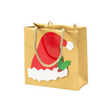 Caspari Be Merry Santa Hat Small Square Gift Bag - 1 Each 9752B1.5