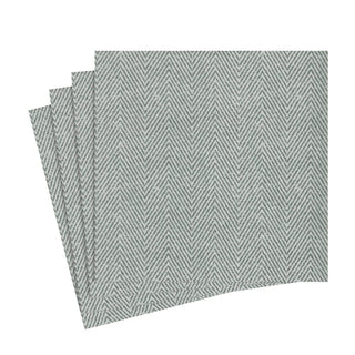 Caspari Jute Paper Linen Luncheon Napkins in Charcoal - 15 Per Package 9762LG