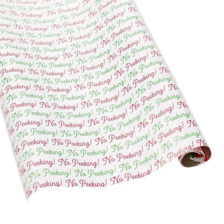 Caspari No Peeking! Reversible Gift Wrapping Paper - 30" x 8' Roll 9792RC