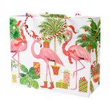 Christmas Flamingos Large Gift Bag - 1 Each 9805B3