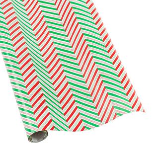Candy Cane Stripes Gift Wrapping Paper - 76.2 cm x 243.8 cm Roll