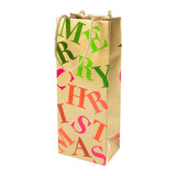Merry Christmas Toss Wine & Bottle Gift Bag - 1 Each 9811B4