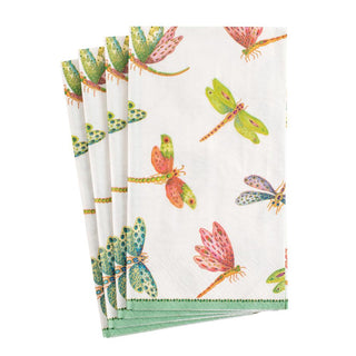 Caspari Dragonflies Paper Guest Towel Napkins - 15 Per Package 9860G