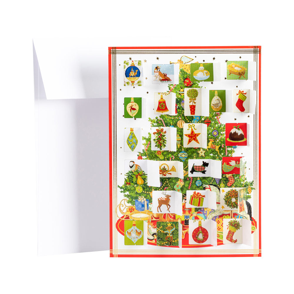 Oh Christmas Tree Advent Calendar Greeting Card - 1 Card & 1 Envelope ADV252C