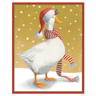 Christmas Goose Mini Christmas Cards in Cello Pack - 5 Cards & 5 Envelopes