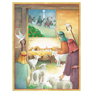 Destination Bethlehem Blank Christmas Cards in Cello Pack - 5 Cards & 5 Envelopes