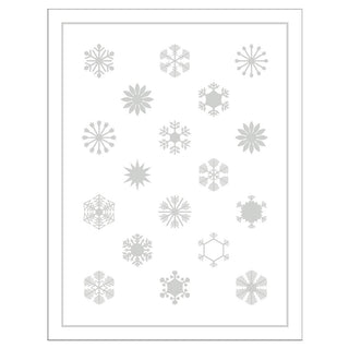 Cloud Crystals Embossed Blank Boxed Christmas Cards - 10 Cards & 10 Envelopes
