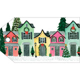 Decorated Houses Gift Hang Tags - 4 Per Package HT059
