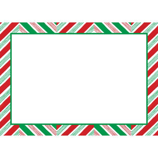 Candy Cane Stripes Self-Adhesive Labels - 12 Per Package LTAG123