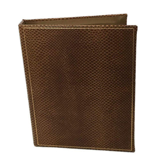 Caspari Snakeskin Address Book in Cognac - One 4" x 6" Address Book A3335