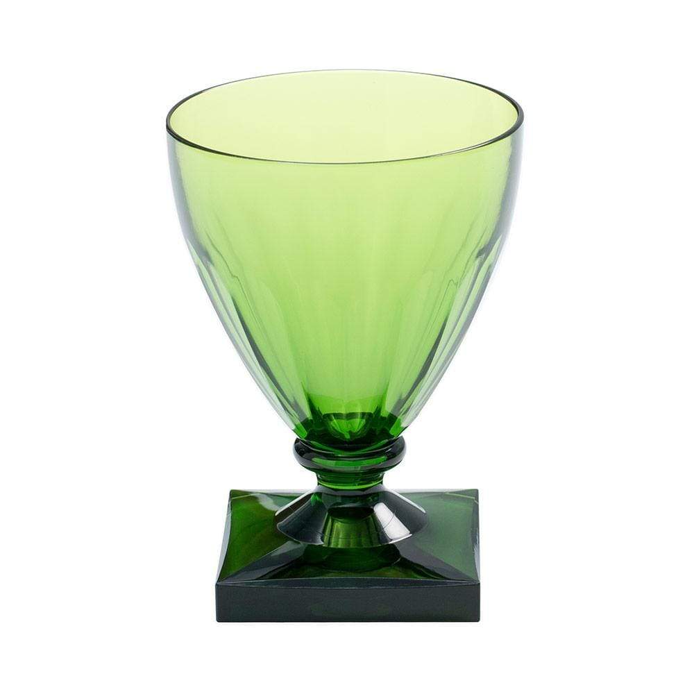 Caspari Acrylic 8.5oz Wine Goblet in Emerald - 1 Each ACR401