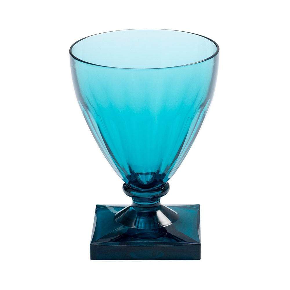 Caspari Acrylic 8.5oz Wine Goblet in Turquoise - 1 Each ACR402