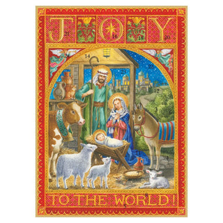 Caspari Joy to the World Advent Calendar - 1 Each ADV273