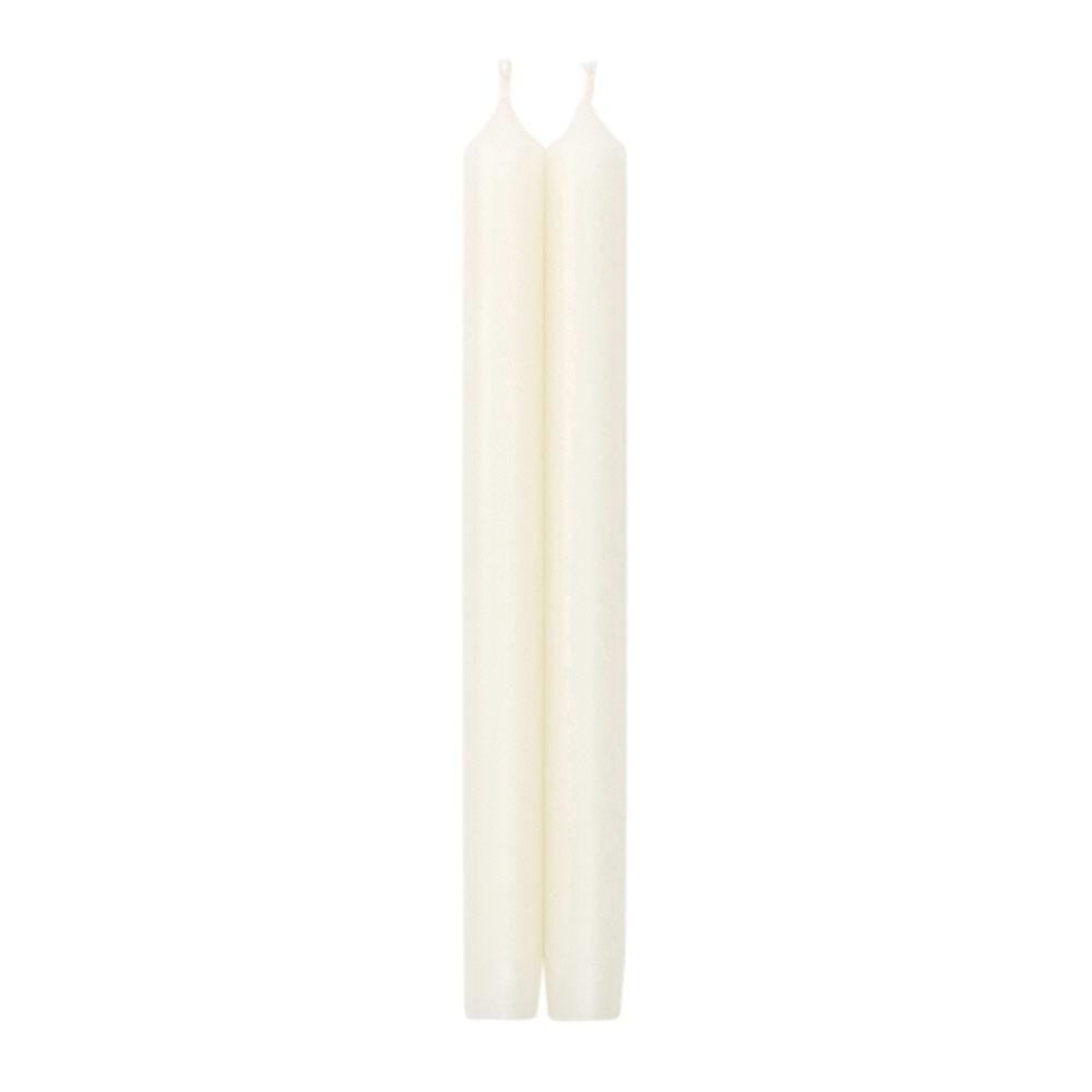Caspari Straight Taper 10" Candles in White - 2 Candles Per Package CA00.2