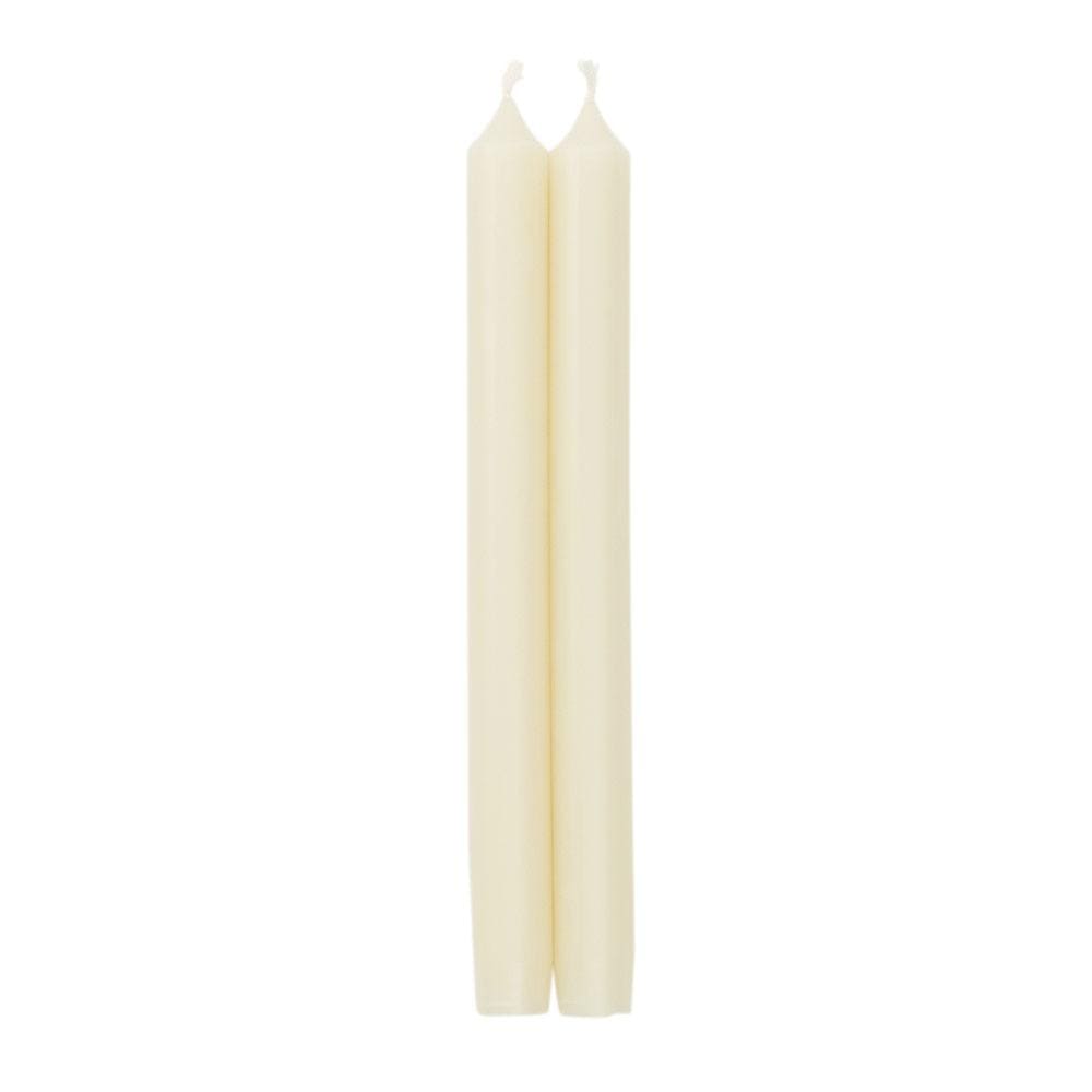 Caspari Straight Taper 10" Candles in Ivory - 2 Candles Per Package CA01.2