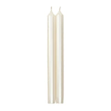 Caspari Straight Taper 10" Candles in White Pearlescent - 2 Candles Per Package CA05.2
