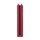 Caspari Straight Taper 10" Candles in Bordeaux - 2 Candles Per Package CA22.2