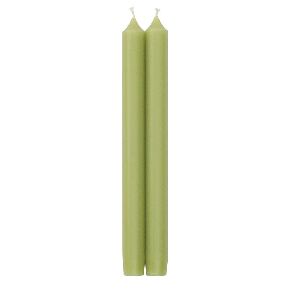 Caspari Straight Taper 12" Candles in Moss Green - 2 Candles Per Package CA29.12