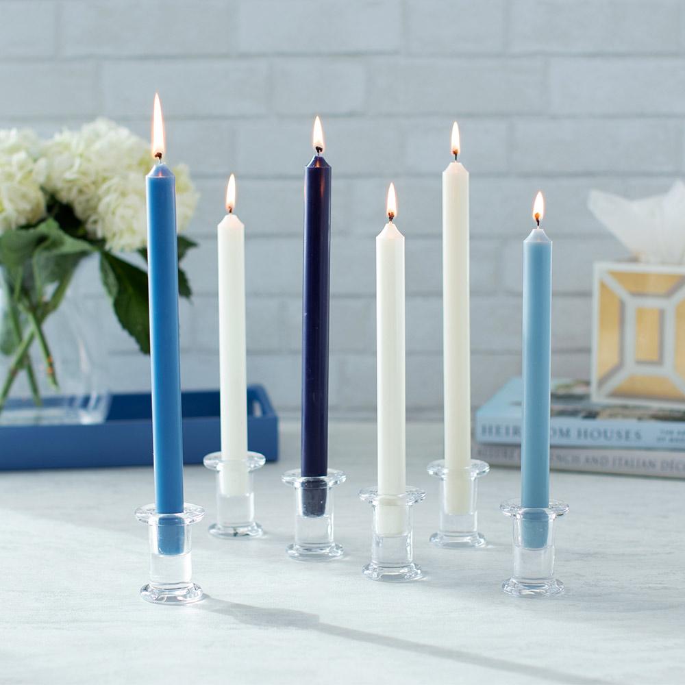 Caspari Straight Taper 10" Candles in Marine Blue - 2 Candles Per Package CA32.2