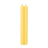 Caspari Straight Taper 10" Candles in Yellow - 2 Candles Per Package CA62.2