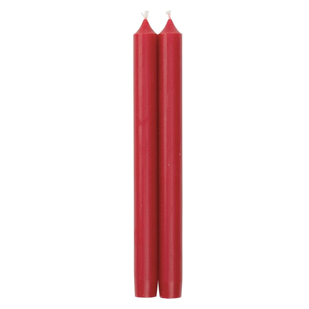 Caspari Straight Taper 12" Candles in Red - 2 Candles Per Package CA80.12