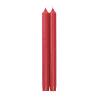 Caspari Straight Taper 10" Candles in Red - 2 Candles Per Package CA80.2