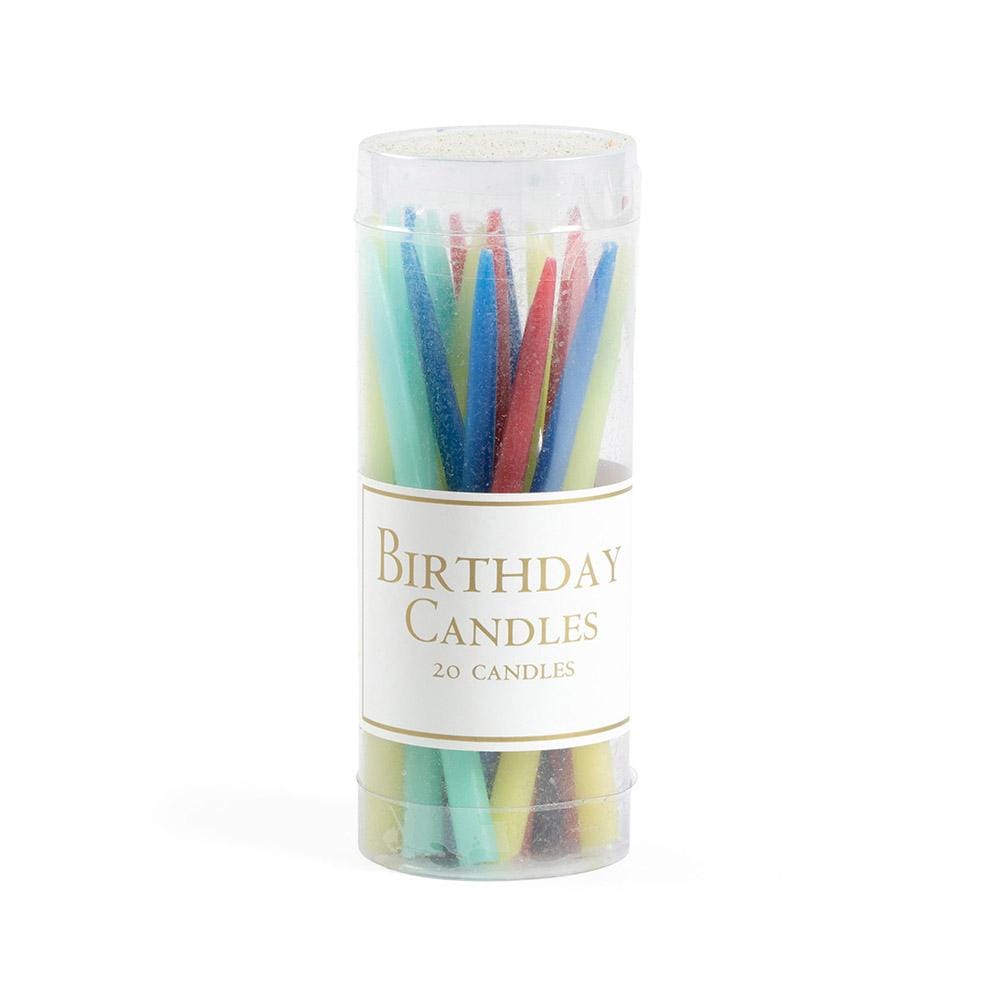 Caspari Birthday Candles in Bright Colors - 20 Candles Per Box CA950