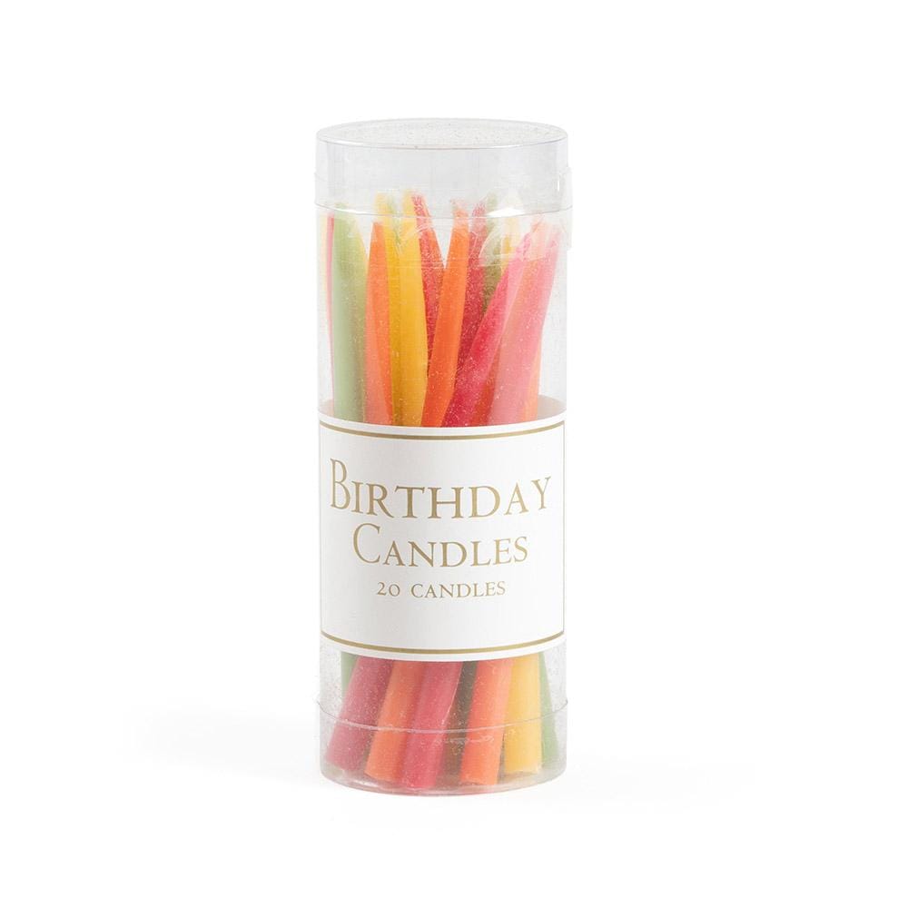 Caspari Birthday Candles in Tutti Frutti - 20 Candles Per Box CA953