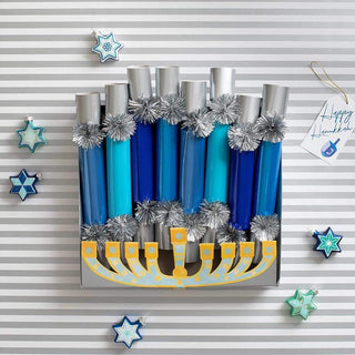 Caspari Hanukkah Candles Celebration Crackers - 8 Per Box CK122.10