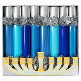 Caspari Hanukkah Candles Celebration Crackers - 8 Per Box CK122.10