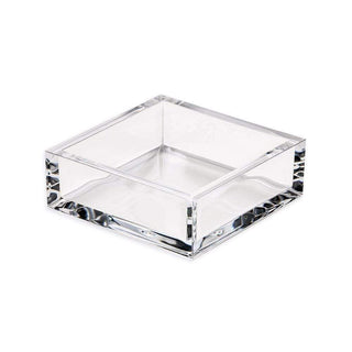 Caspari Acrylic Cocktail Napkin Holder in Crystal Clear - 1 Each HC02