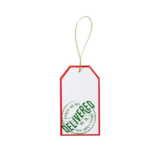 Caspari Delivered December 25th Classic Gift Tags - 4 Per Package HT045