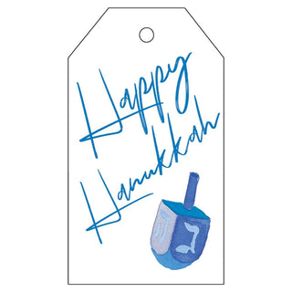 Caspari Happy Hanukkah Classic Foil Gift Tags - 4 Per Package HT9781