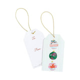 Caspari Painted Ornaments Classic Foil Gift Tags - 4 Per Package HT9797