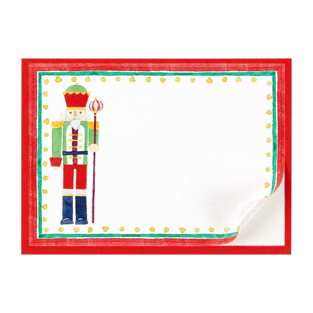Caspari March of the Nutcrackers Self-Adhesive Labels - 12 Per Package LTAG108