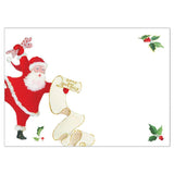 Caspari Dancing Santas Self-Adhesive Labels - 12 Per Package LTAG109