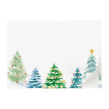 Caspari Christmas Trees Self-Adhesive Labels - 12 Per Package LTAG112