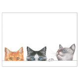 Caspari Kitties Self-Adhesive Labels - 12 Per Package LTAG117
