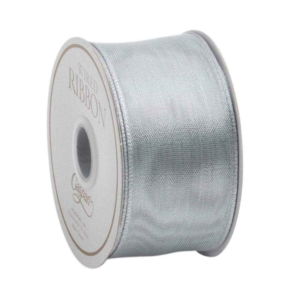 Caspari Sheer Silver Wired Ribbon - 9 Yard Spool R719
