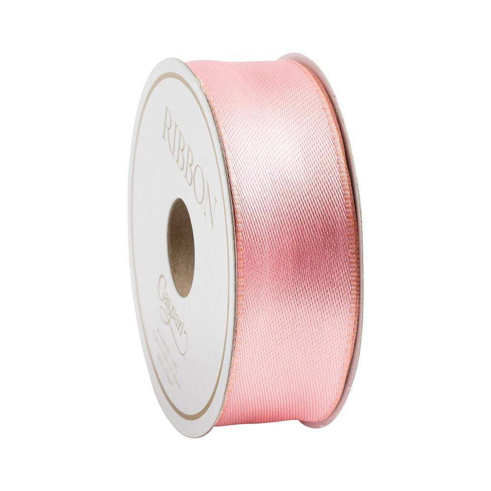 Caspari Medium Pink & Salmon Reversible Satin Wired Ribbon - 10 Yard Spool R944