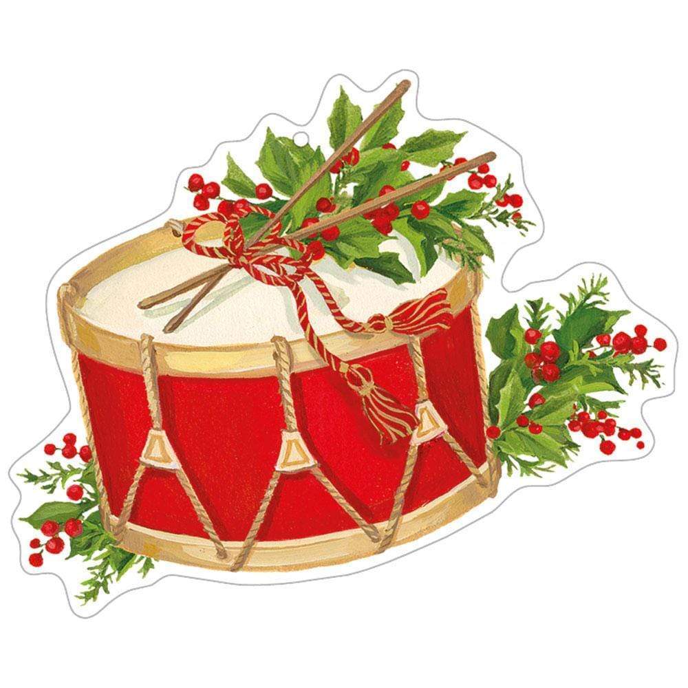 Caspari Christmas Concert Decorative Die-Cut Gift Tag - 4 Per Package TAG110