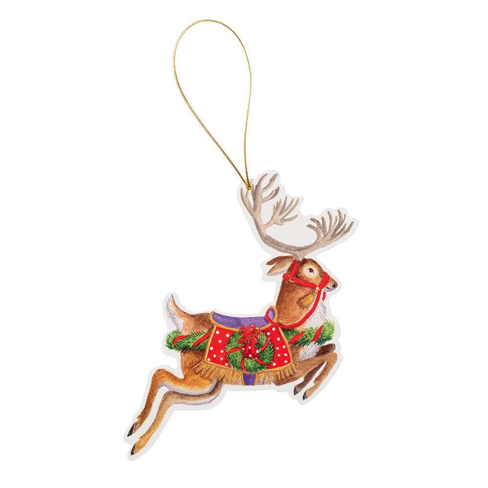 Caspari Merry Go Round Decorative Die-Cut Gift Tag - 4 Per Package TAG9677
