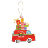 Caspari Christmas Rush Decorative Die-Cut Gift Tag - 4 Per Package TAG9702