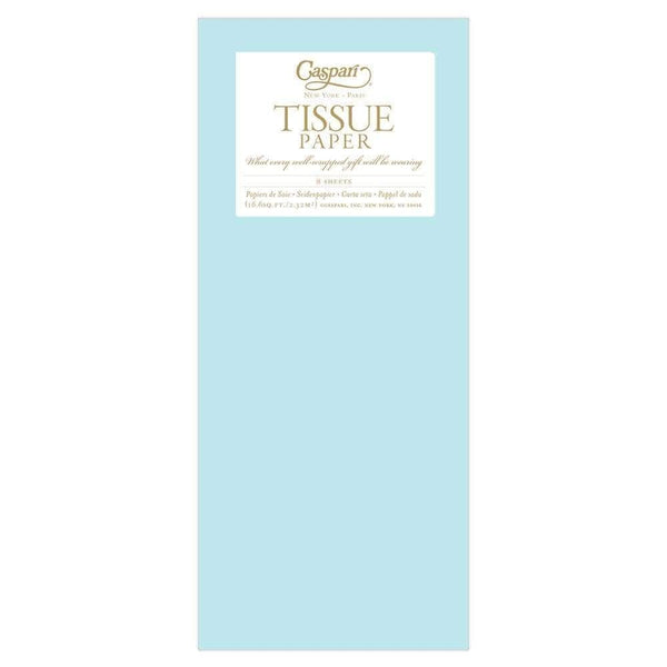 Caspari Solid Tissue Paper in Marine Blue - 8 Sheets Included