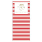 Caspari Mini Stripe Tissue Paper in Red - 4 Sheets Included TIS066